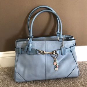 Coach baby blue purse